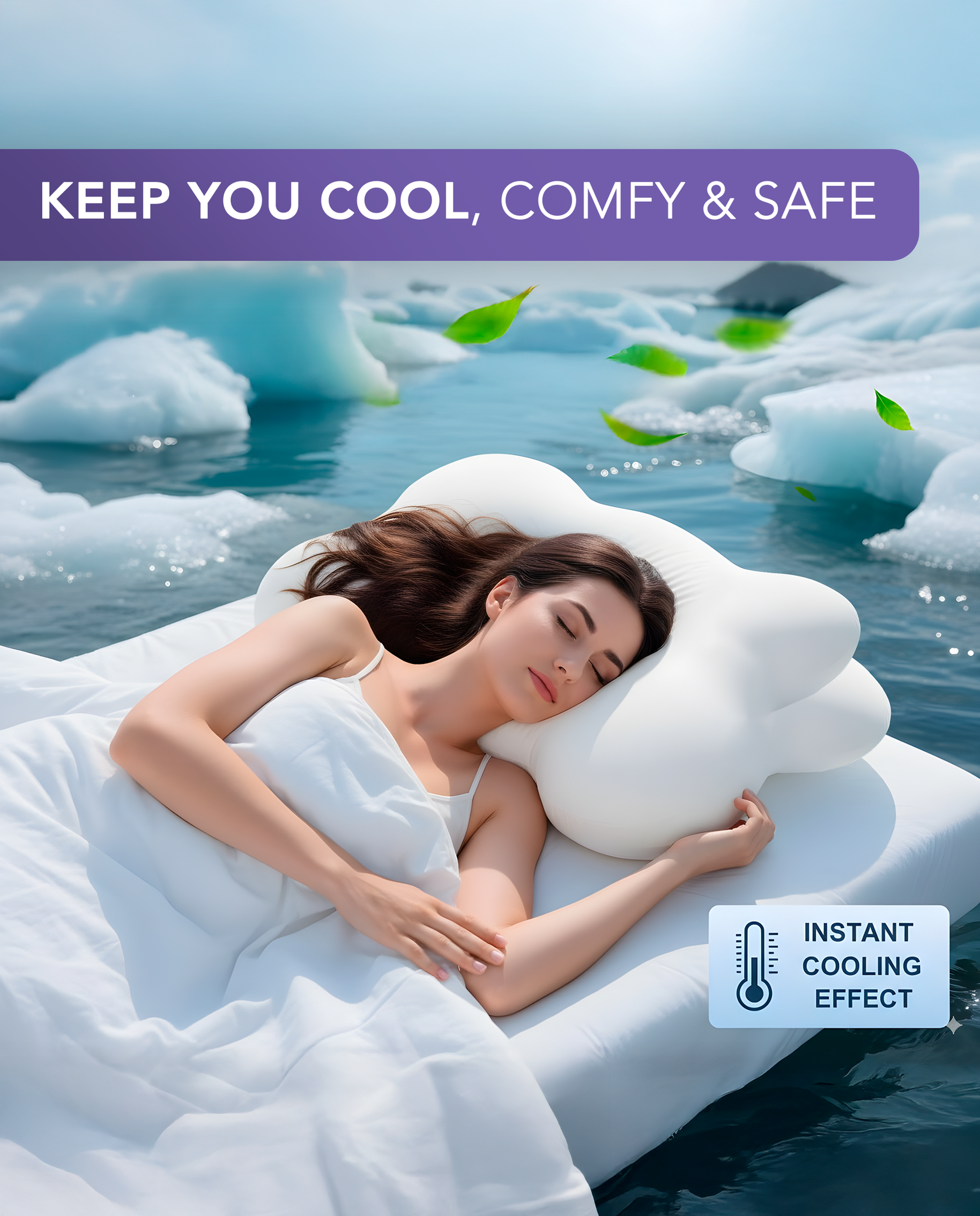 Cool, comfortable Snoozy pillow