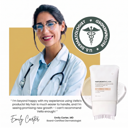 Thicker, Healthier Hair With Vella Hair Growth Elixer